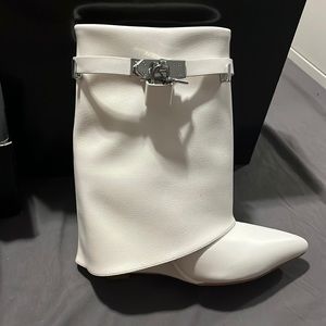 White Shane Justin Booties